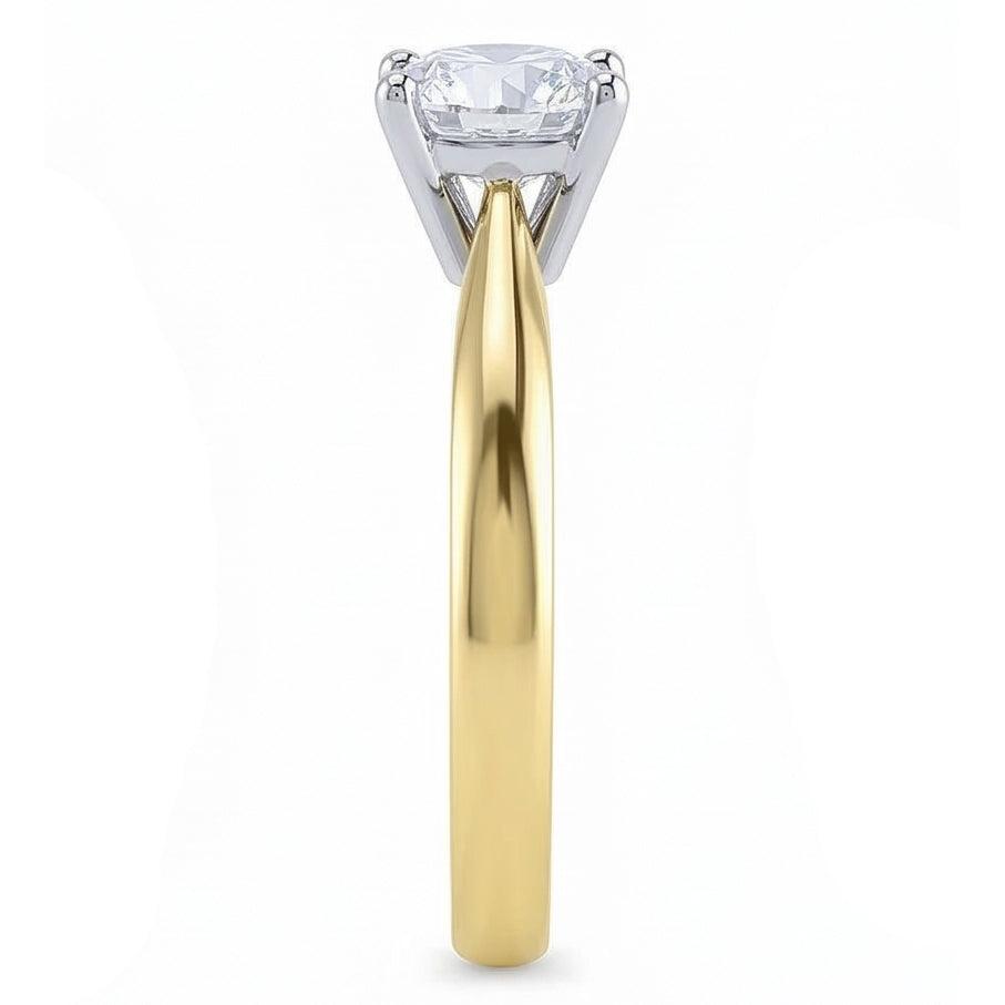 naturel diamant 1.25carats bague vue de dessus