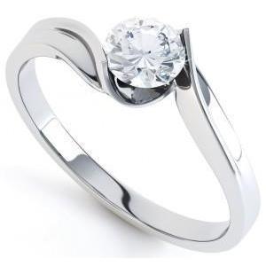 Bague De Mariage Réel Diamant Solitaire Taille Brillant De 1.50 Ct