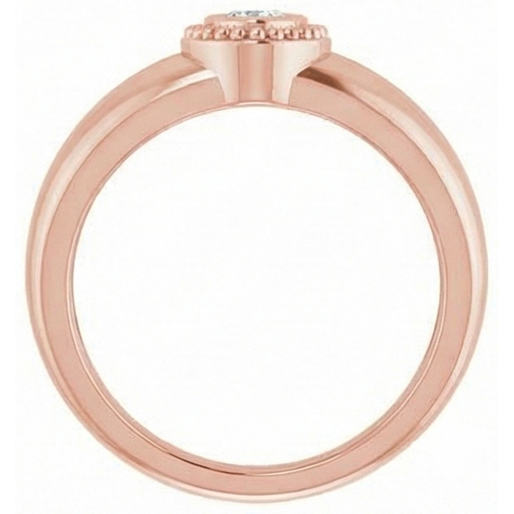 naturel pear diamant 1carats bague vue de dessus