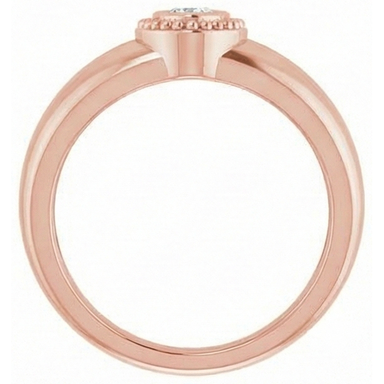 naturel pear diamant 1carats bague vue de dessus