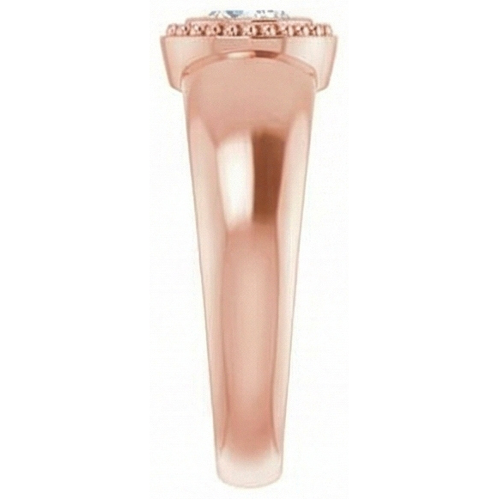 naturel pear diamant 1carats bague vue de profil