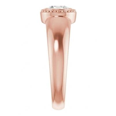 naturel oval diamant 1.50carats bague détail rapproché