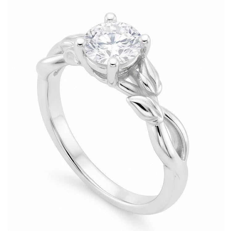 naturel round diamant 2.50carats bague vue de dessus