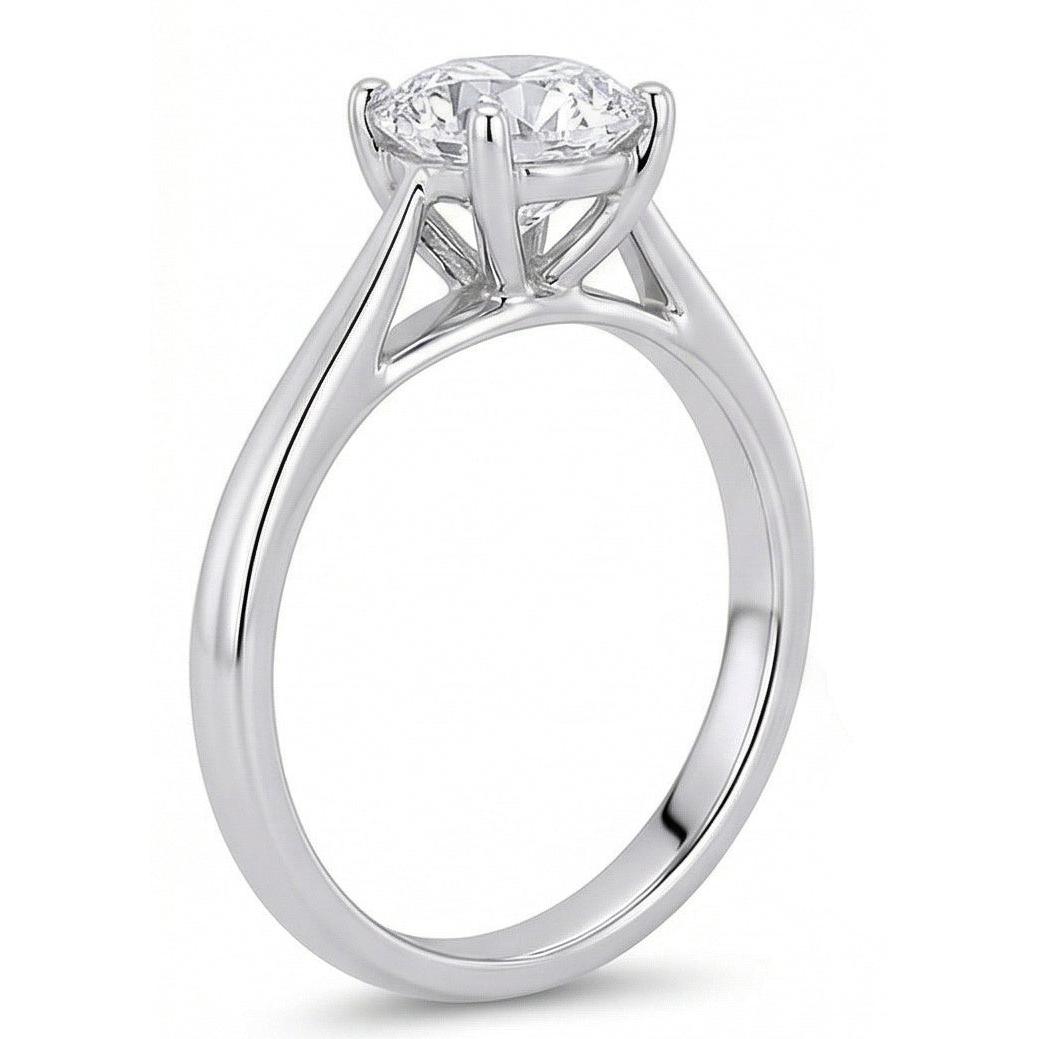 naturel diamant 2carats bague vue de profil