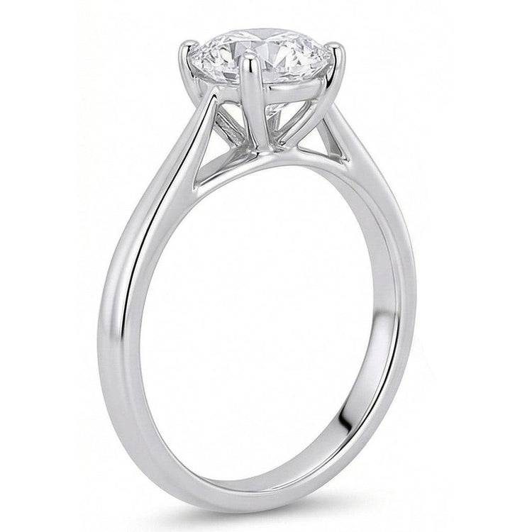 naturel diamant 2carats bague vue de profil