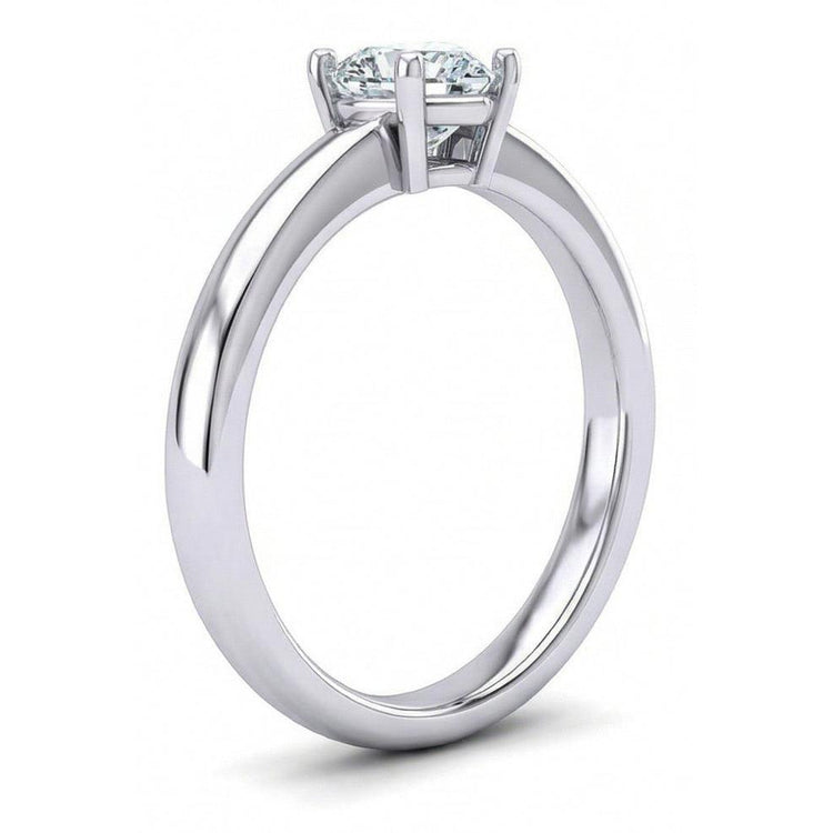 Bague De Mariage Véritable Diamant Solitaire En Forme De Cœur Etincelant De 1.75 Ct