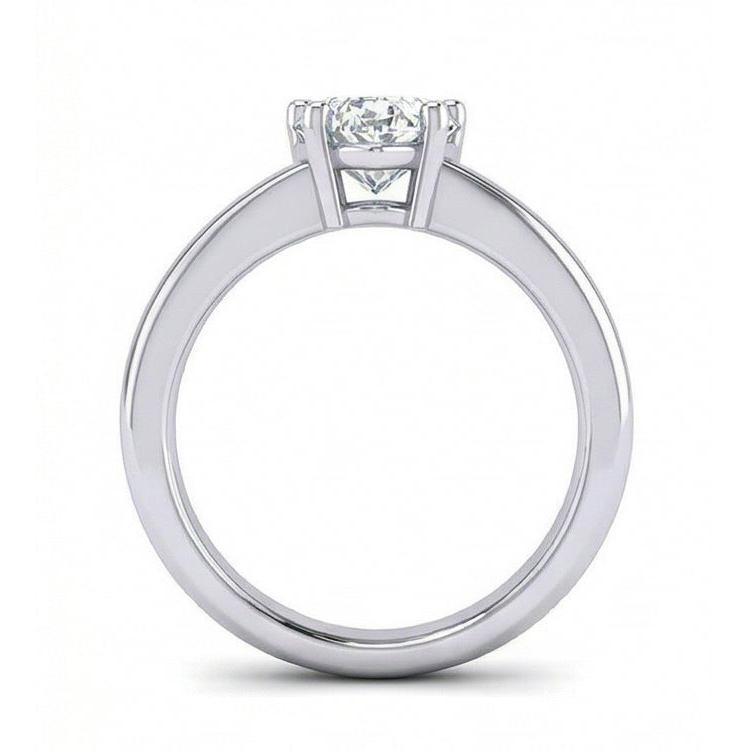 Bague De Mariage Véritable Diamant Solitaire En Forme De Cœur Etincelant De 1.75 Ct