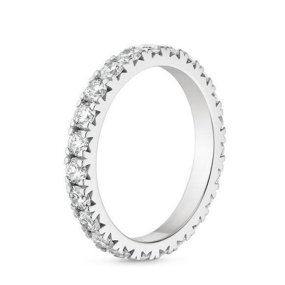 Bague De Réel Diamant Mariage éternité 2 Carats