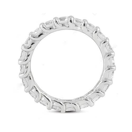 Bague D'éternité De Fiançailles En Or Blanc 3 Carats Avec Véritable Diamants Nouveau