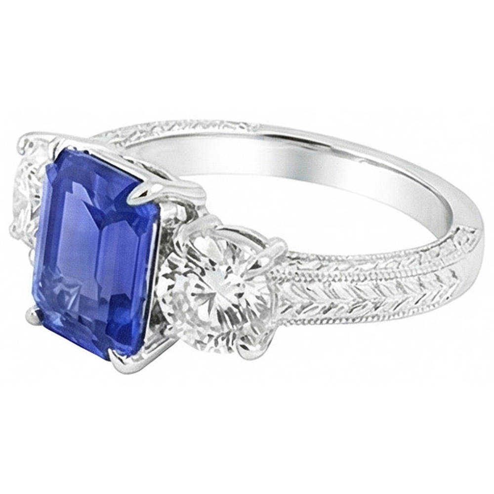naturel diamant 3carats bague détail rapproché