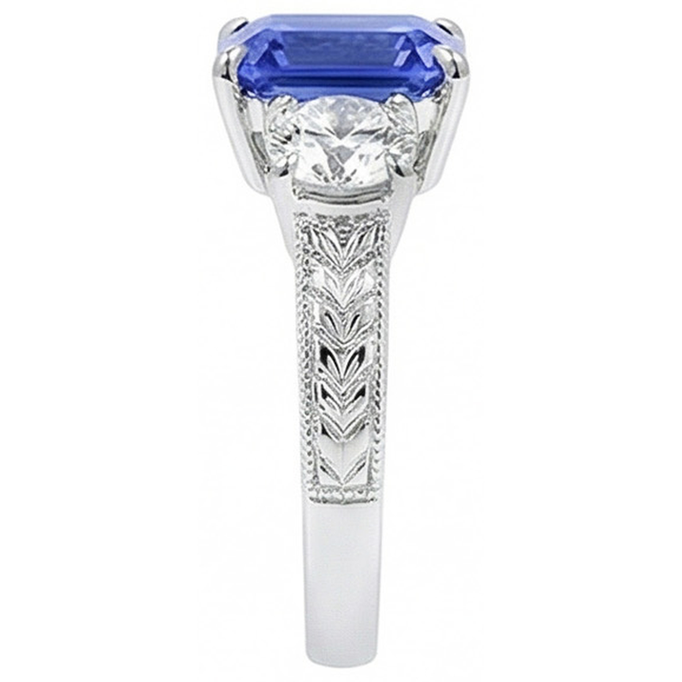 naturel diamant 3carats bague vue de dessus
