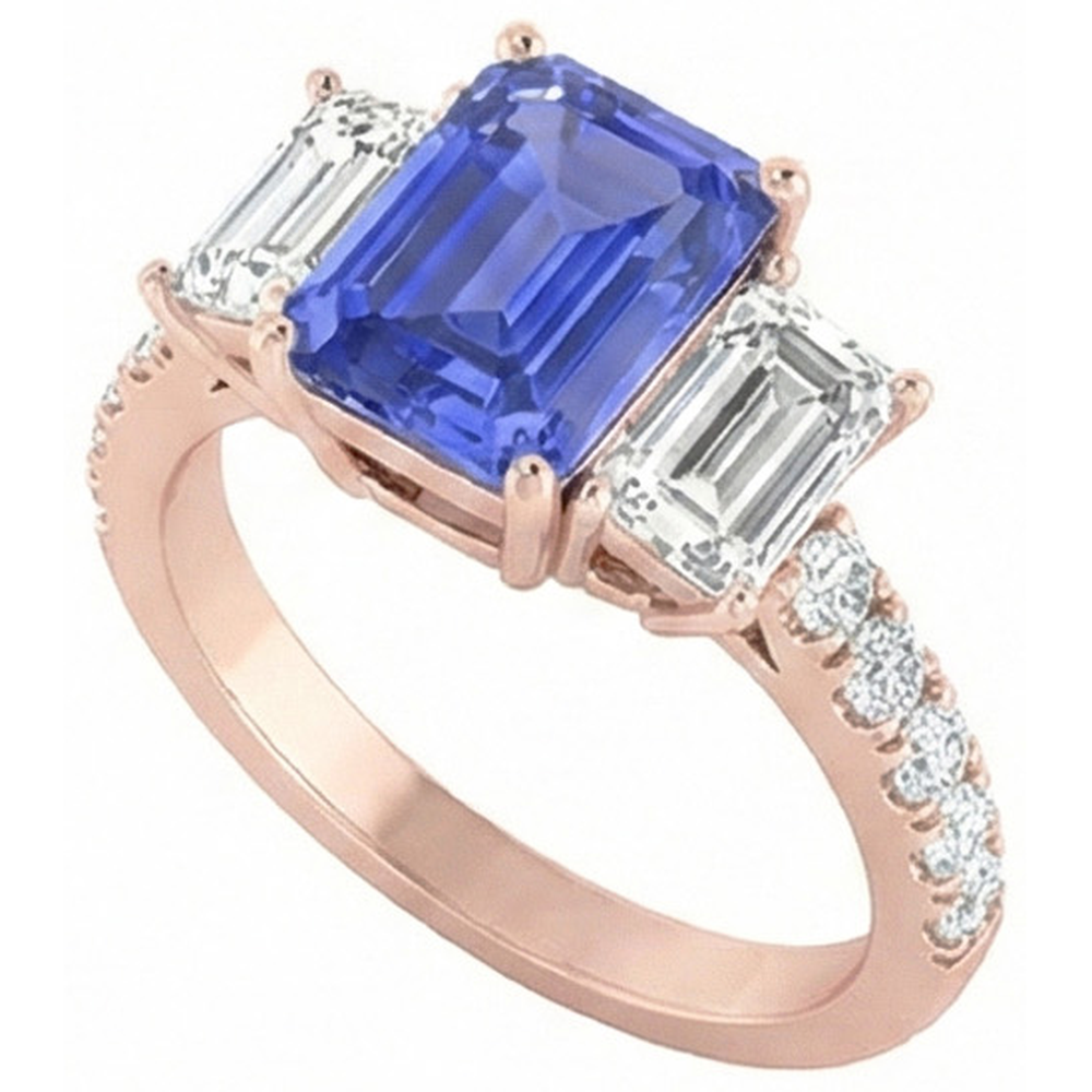naturel diamant 3carats bague détail rapproché