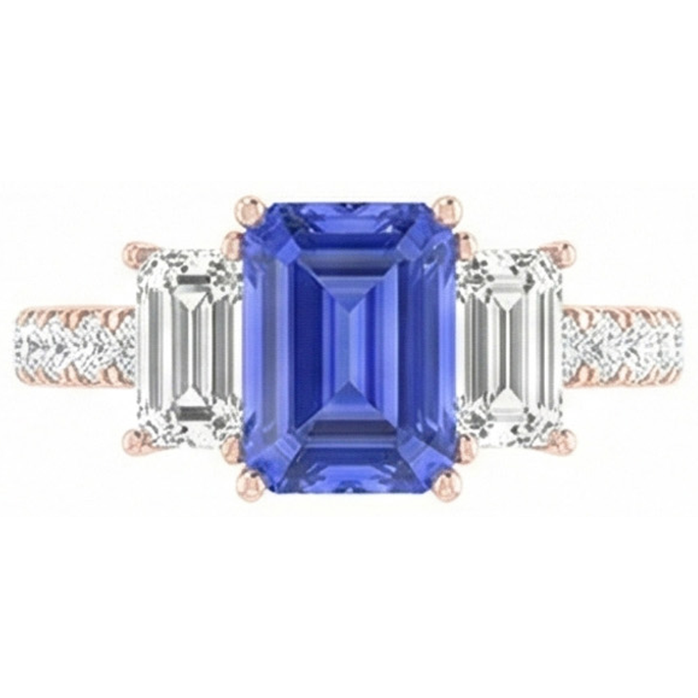naturel diamant 3carats bague angle de côté