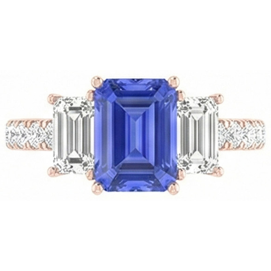 naturel diamant 3carats bague angle de côté