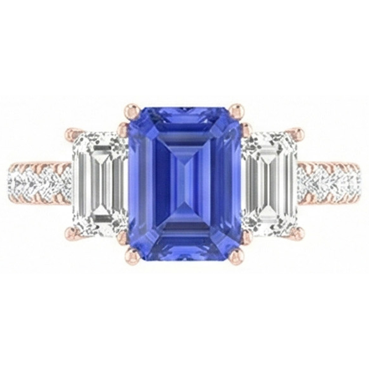 naturel diamant 3carats bague angle de côté