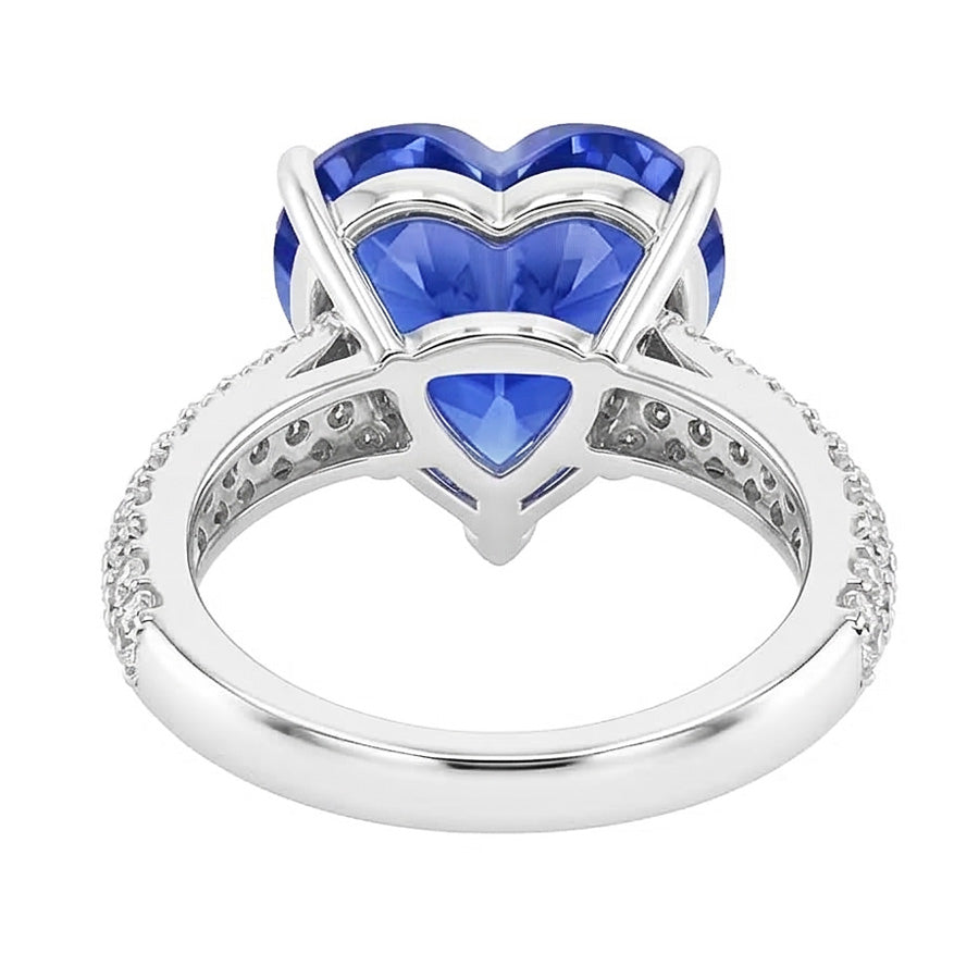 naturel round diamant 4.50carats bague vue de dessus