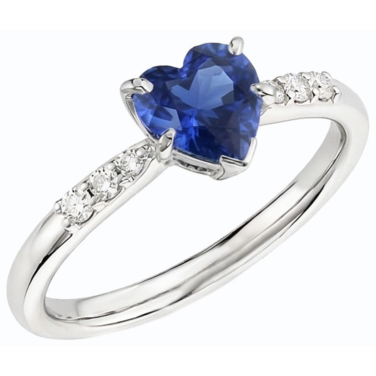 naturel round diamant 1.50carats bague vue de face