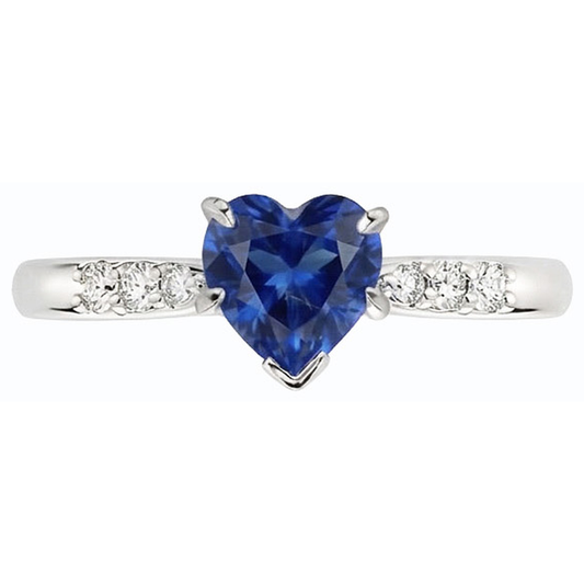 naturel round diamant 1.50carats bague angle de côté
