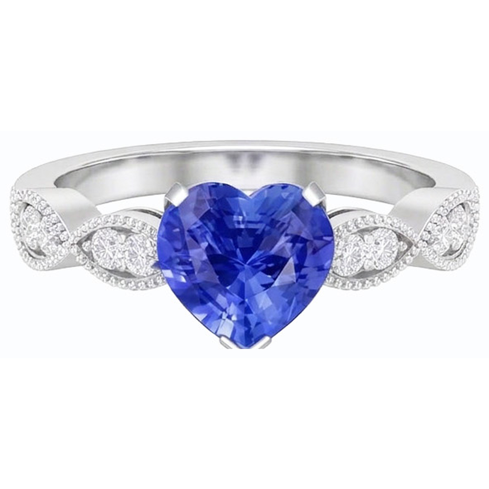 naturel round diamant 3carats bague angle de côté