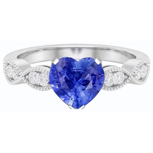 naturel round diamant 3carats bague angle de côté