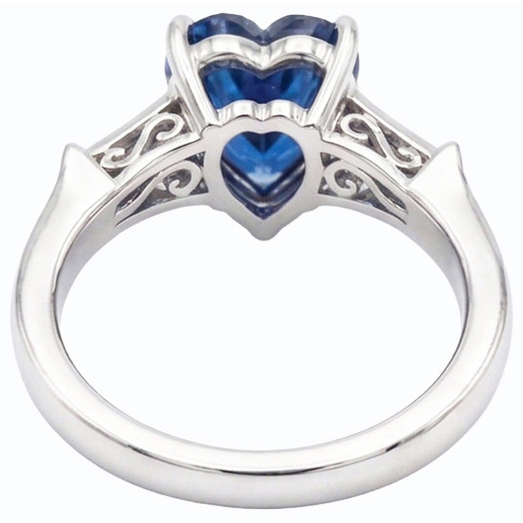 naturel round diamant 1.75carats bague vue de profil