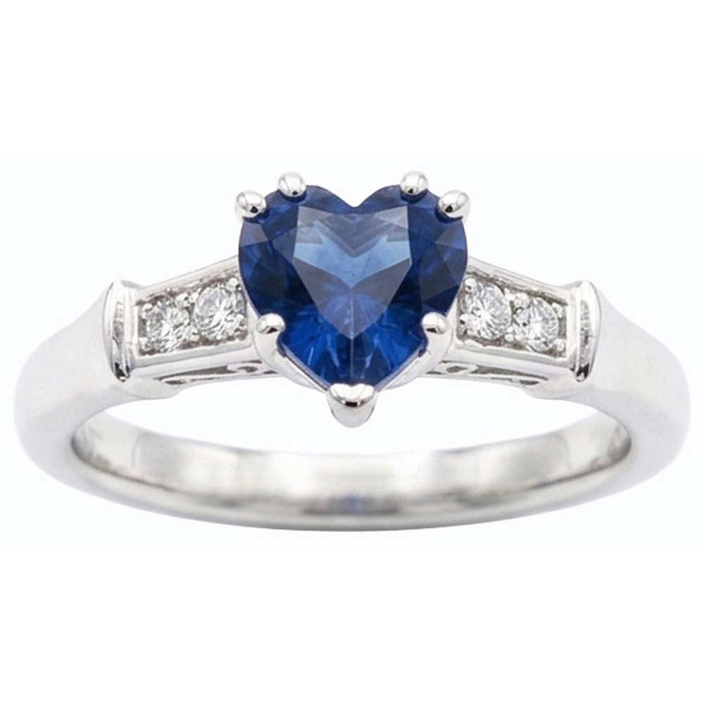 naturel round diamant 1.75carats bague angle de côté