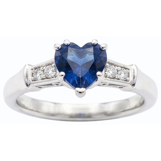 naturel round diamant 1.75carats bague angle de côté