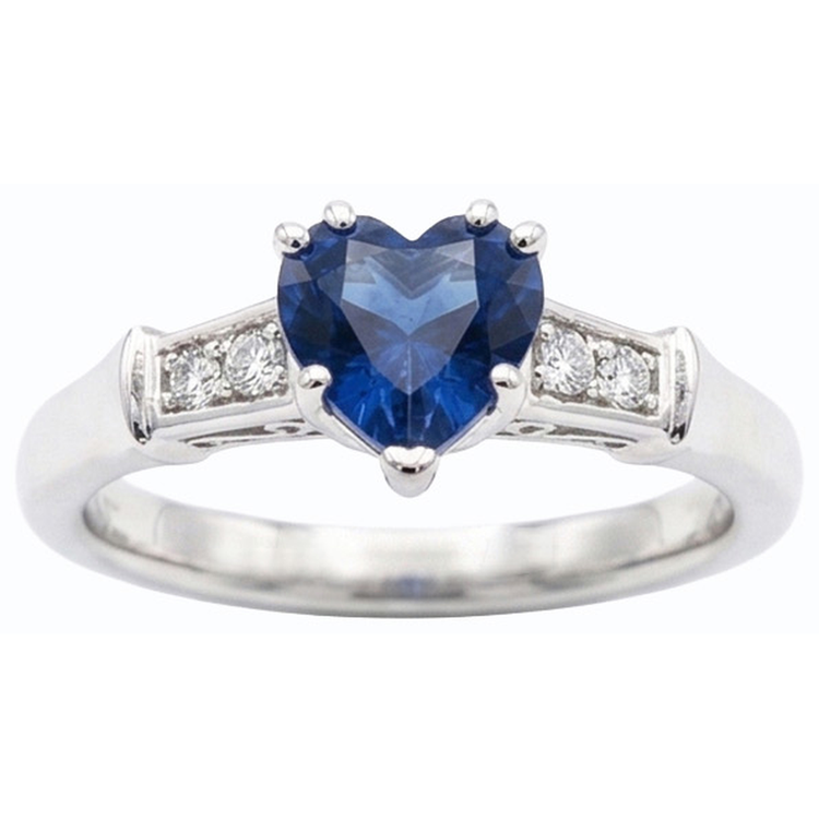 naturel round diamant 1.75carats bague angle de côté