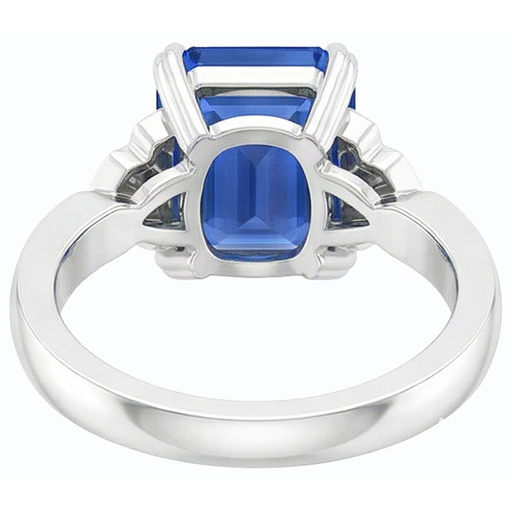 naturel diamant 3carats bague sur blanc