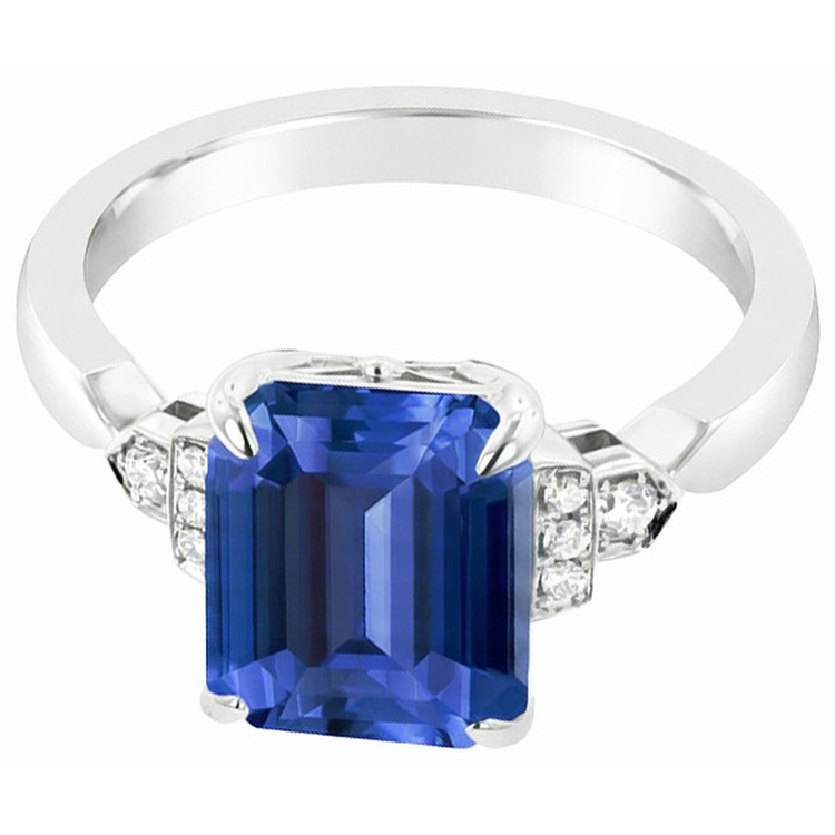 naturel diamant 3carats bague vue de dessus