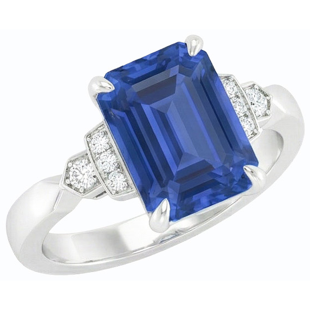 naturel diamant 3carats bague vue de profil