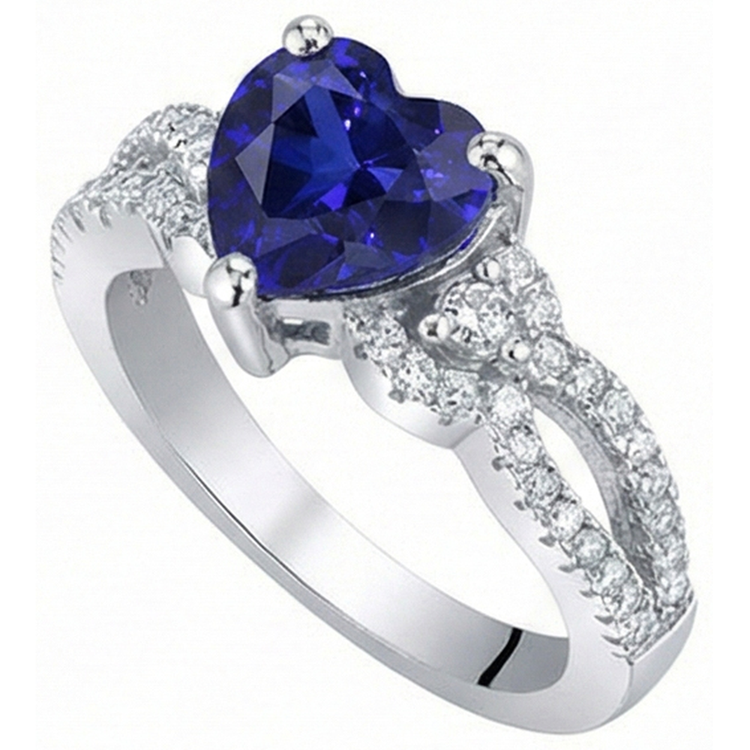 naturel round diamant 3.50carats bague vue de dessus