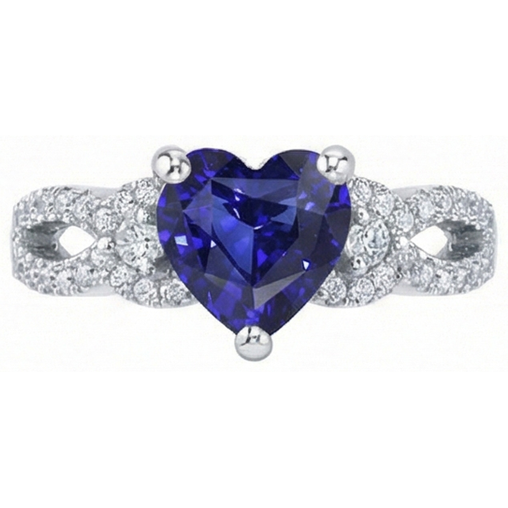 naturel round diamant 3.50carats bague angle de côté