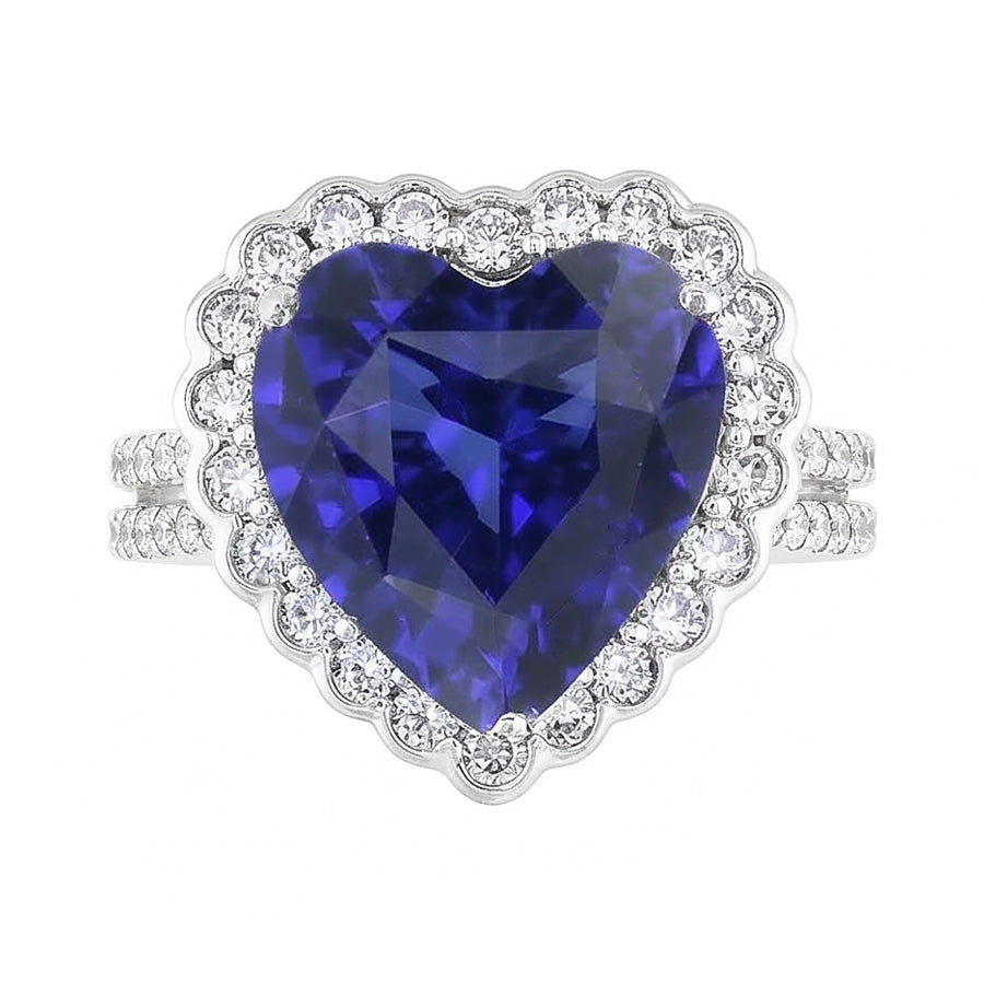 naturel round diamant 5carats bague angle de côté