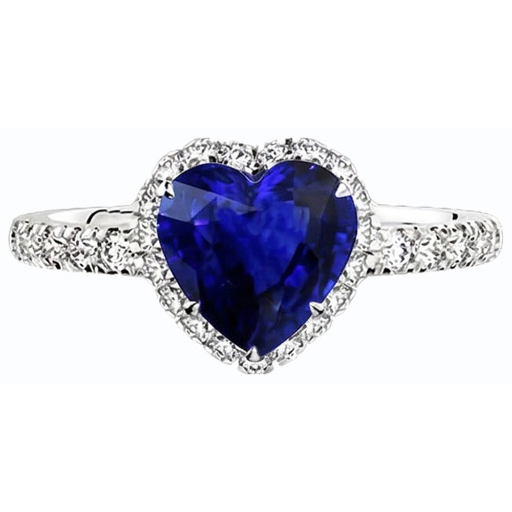 naturel round diamant 3.50carats bague angle de côté