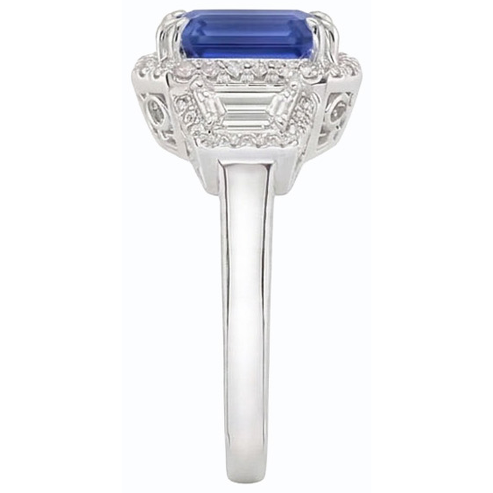 naturel diamant 4carats bague détail rapproché