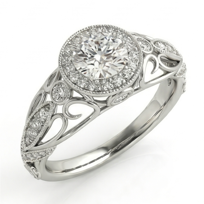 Bague Diamant Naturel 1.10 Carats