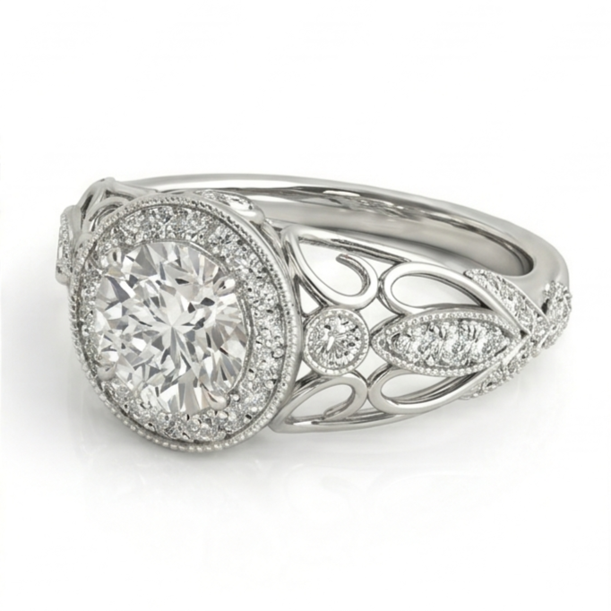 Bague Diamant Naturel 1.10 Carats