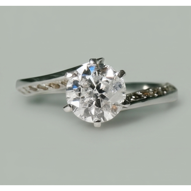 Bague Diamant Naturel 1.36 Carats