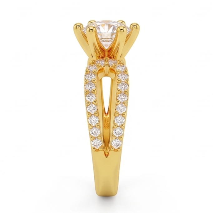 Bague Diamant Naturel 1.4 Carats