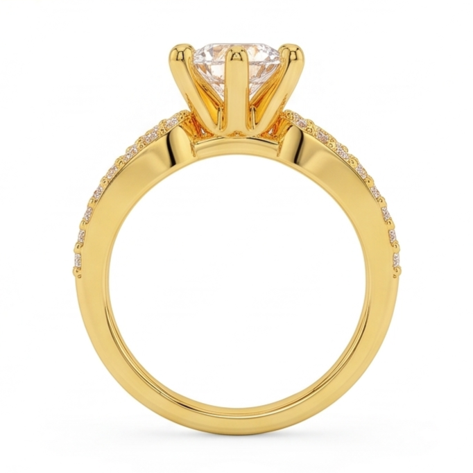 Bague Diamant Naturel 1.4 Carats