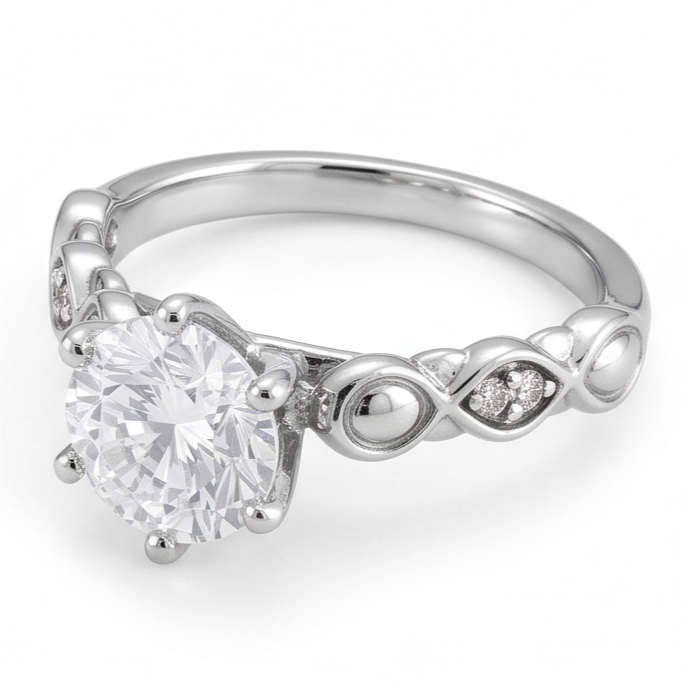 Bague Diamant Naturel 1.57 Carats