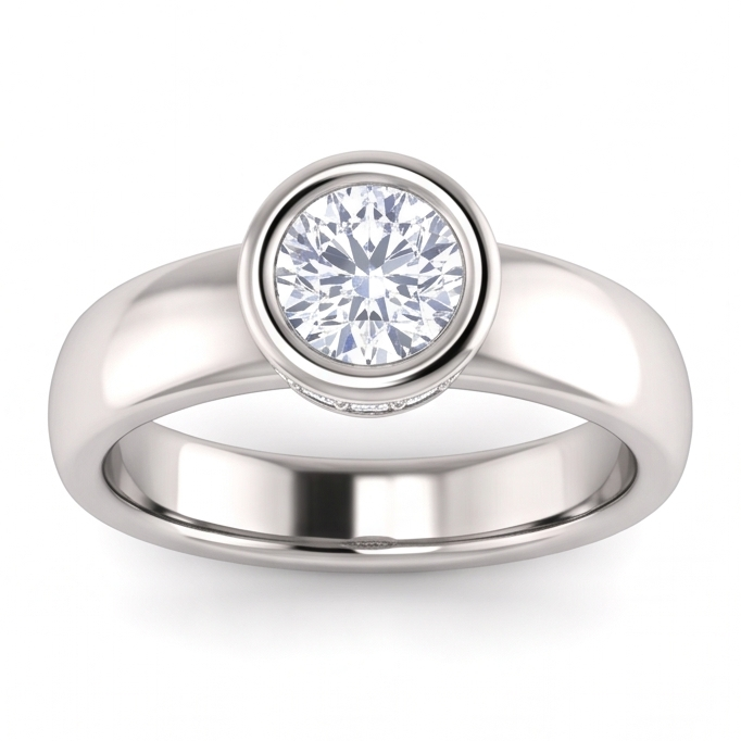 Bague Diamant Naturel 1.66 Carats