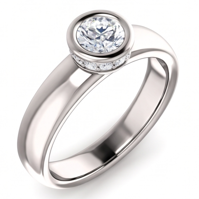 Bague Diamant Naturel 1.66 Carats