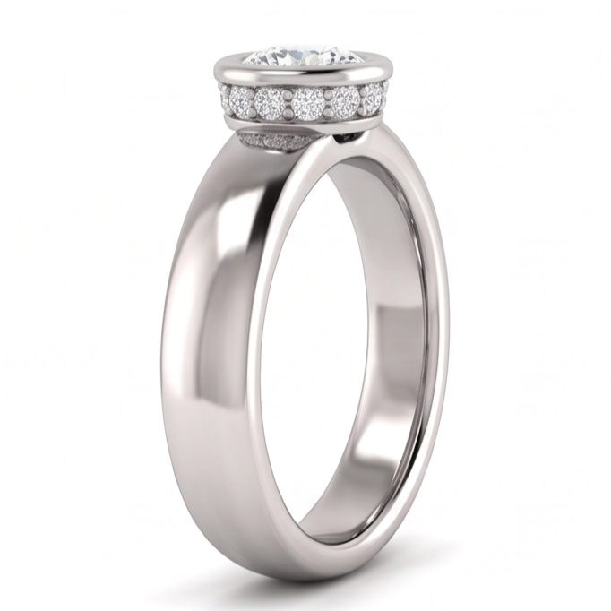 Bague Diamant Naturel 1.66 Carats