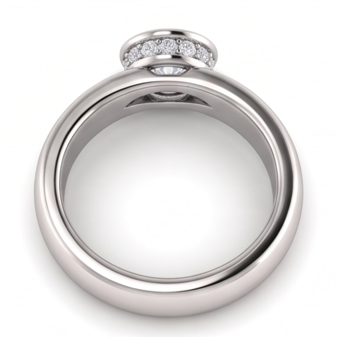 Bague Diamant Naturel 1.66 Carats