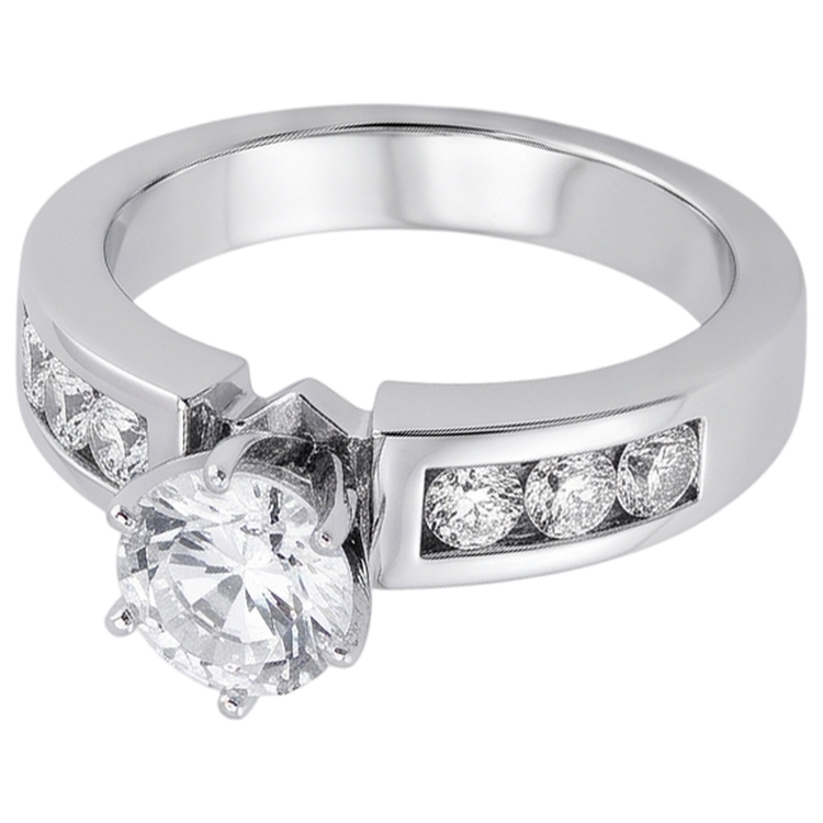 Bague Diamant Naturel 1.70 Carats