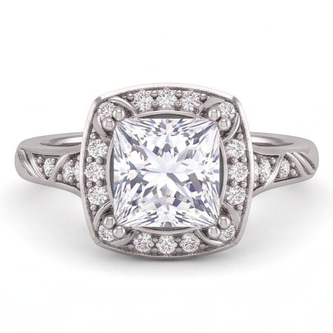 Bague Diamant Naturel 1.72 Carats