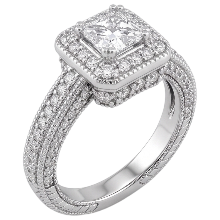 Bague Diamant Naturel 1.75 Carats