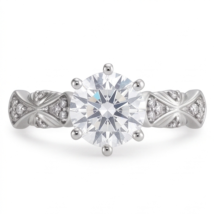 Bague Diamant Naturel 1.76 Carats